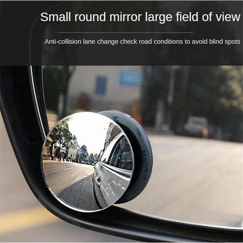 مرآة عمياء 360 درجة عالية الوضوح مرآة قابلة للتعديل لمرآة الرؤية الخلفية للسيارة مرآة زاوية واسعة لوقوف السيارة بدون إطارات