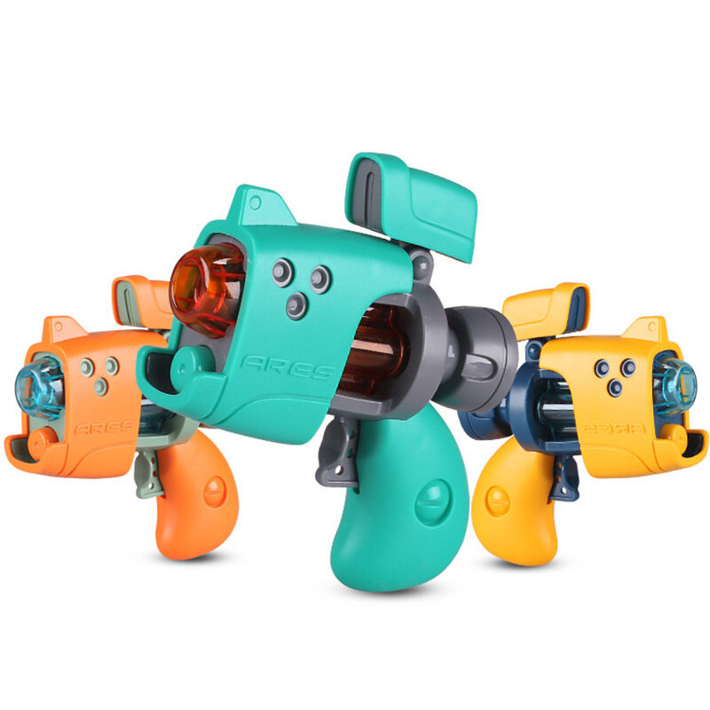 مسدس لعبة كهربائي صغير متعدد الألوان للأطفال ، صوت وإضاءة ، طفل ، 0-3 سنوات