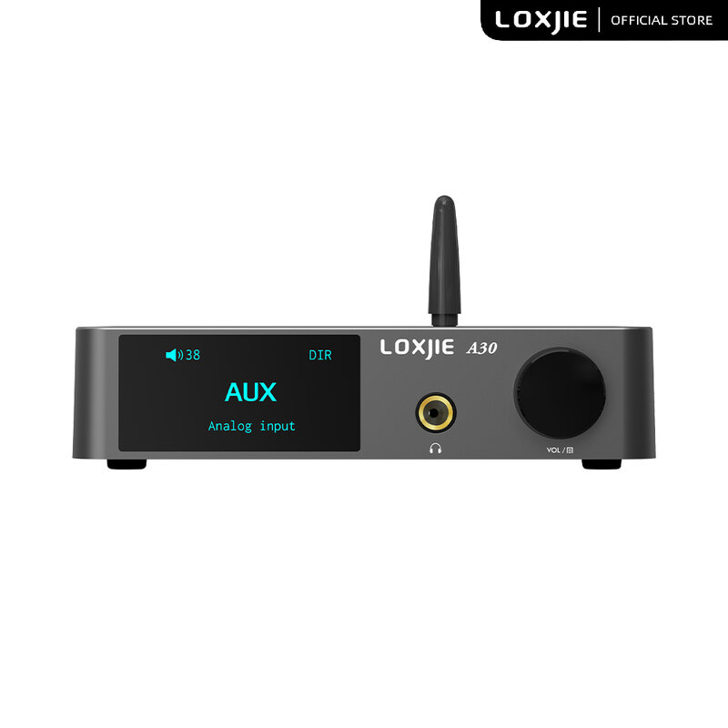 Loxji A30 سطح المكتب ستيريو الصوت مكبر كهربائي وسماعة أمبير دعم APTX بلوتوث 5.0 ESS DAC رقاقة مع جهاز التحكم عن بعد