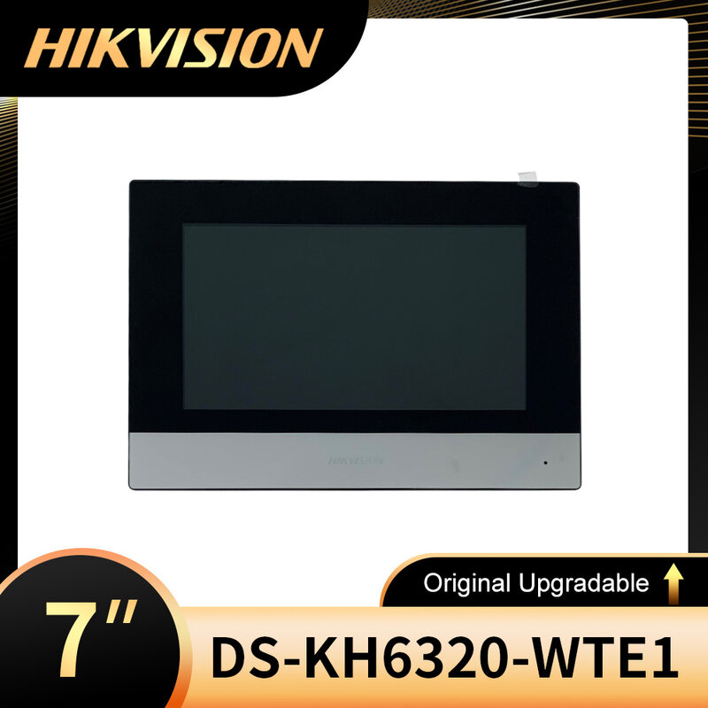 Hikvision-شاشة داخلية متعددة اللغات مع شاشة TFT ، تطبيق POE للفيديو الداخلي ، Hik Connect ، الإصدار العالمي ، 7in ،