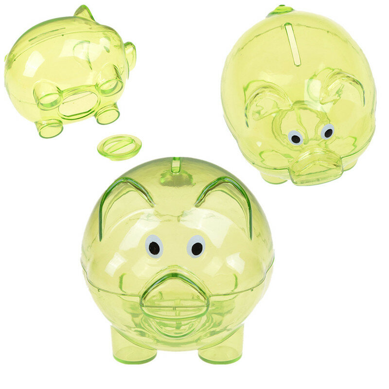 1 قطعة طفل البلاستيك أصبع البنك عملة المال النقدية تحصيل صندوق التوفير خنزير الاطفال هدية لعبة