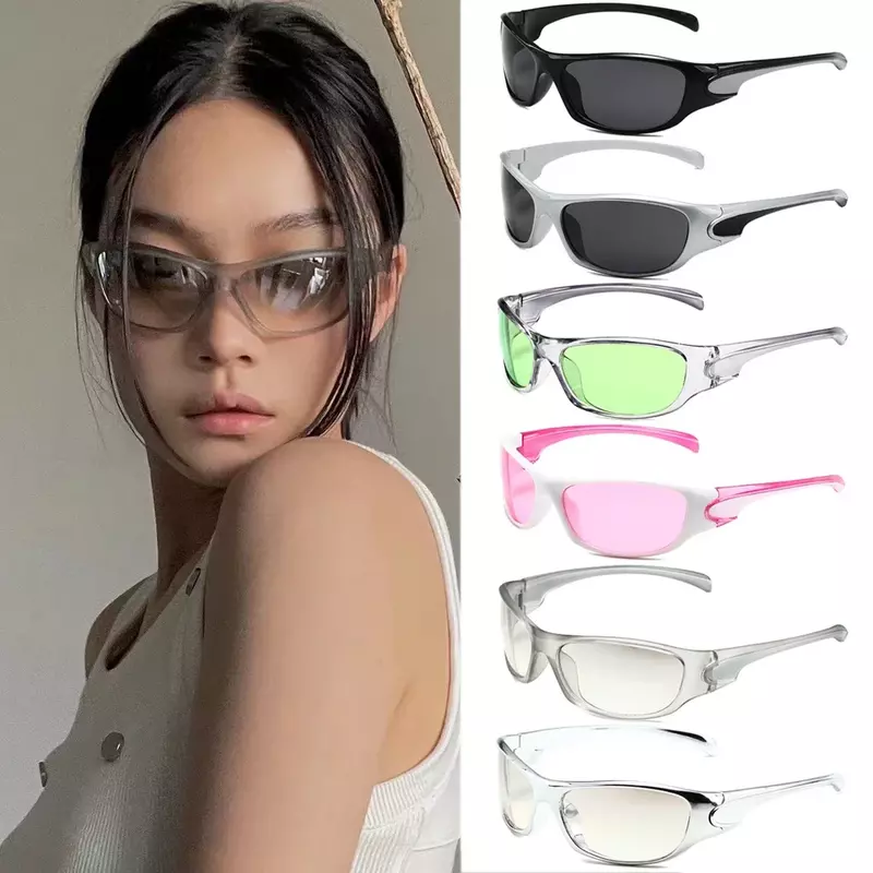 نظارات شمسية لرياضة ركوب الدراجات في الهواء الطلق للنساء ، ظلال عتيقة ، نظارات جذابة عصرية ، نظارات جمالية ، جمالية