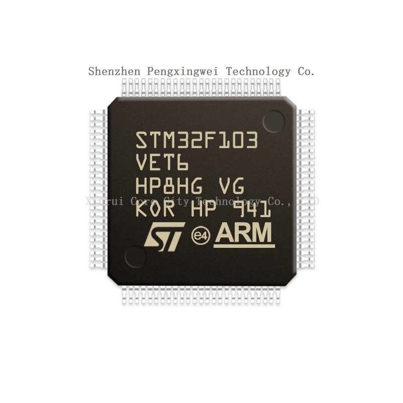STM STM32 متحكم صغير ، STM32F ، STM32F103 ، VET6 ، STM32F103VET6 ، LQFP-100 ، MCU ، MPU ، SOC ، 100% الأصلي ، جديد ، في المخزون