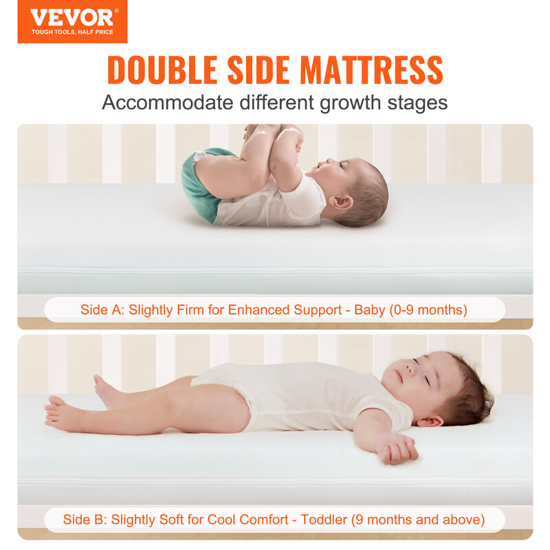 فراش سرير جيد التهوية للرضع والأطفال الصغار ، رغوة الذاكرة ، فراش الطفل 3 "، الرضع والأطفال الصغار