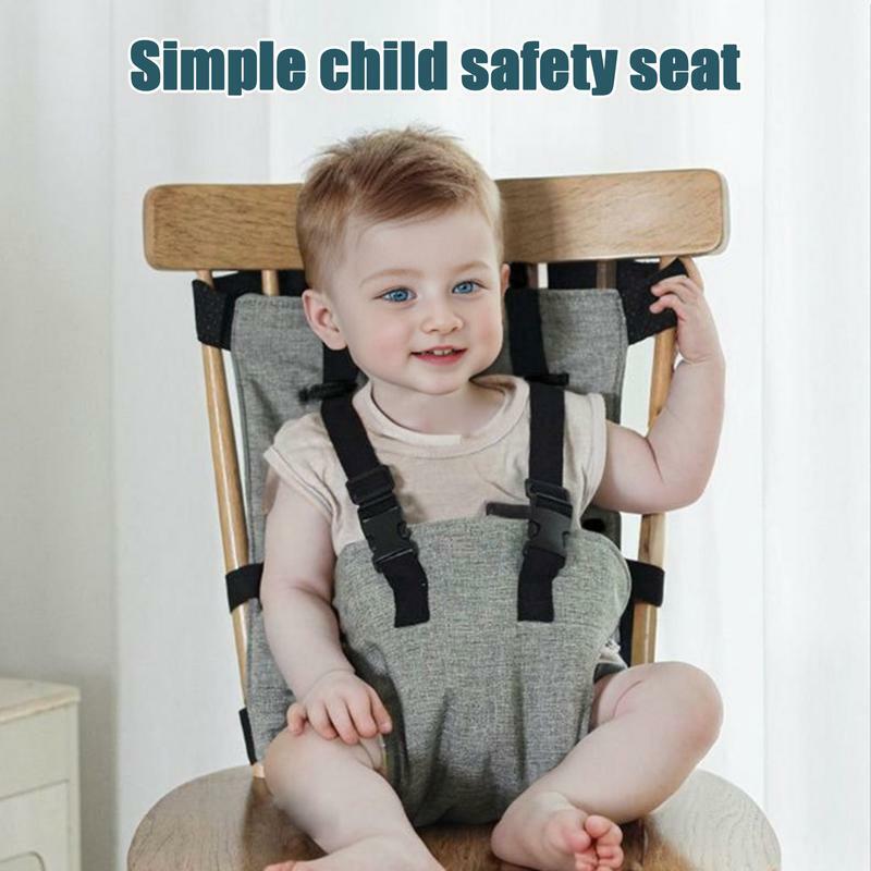 تسخير مقعد السلامة المحمولة للطفل ، كرسي الطفل العالي ، تسخير السفر ، حزام قابل للطي