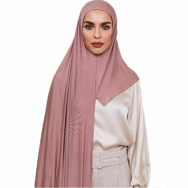 وشاح حجاب قطني فوري للنساء المسلمات ، الحجاب ، الأوشحة مع هوب ، بدون رأس ، 53 لونًا ، ممتاز
