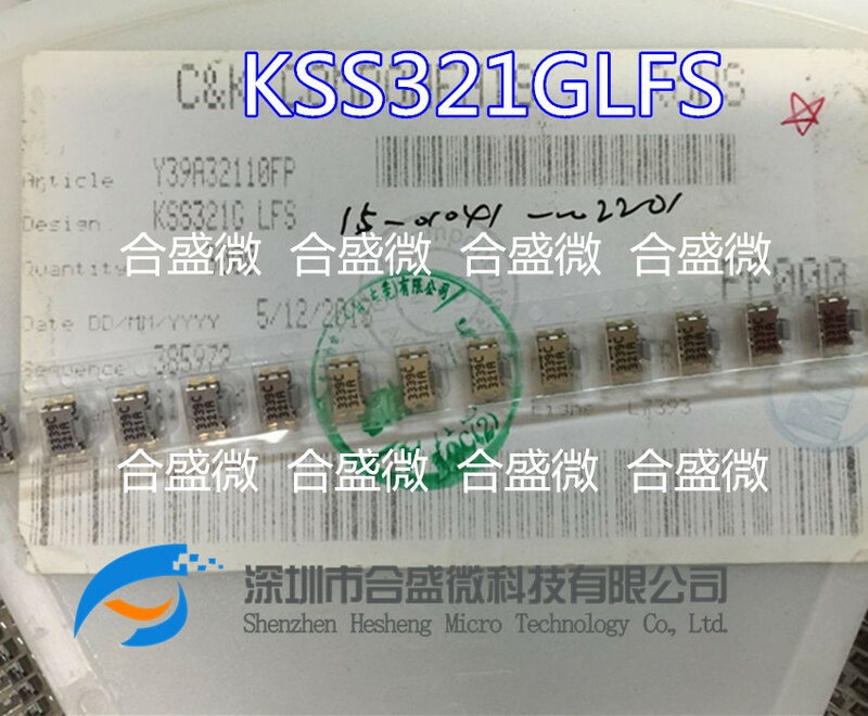مفتاح سلحفاة وسط أمريكي ، مفتاح جانبي برأس مسطح ، Kss311g LFS ، مستورد ، C & K ، 5.5*3*1.7