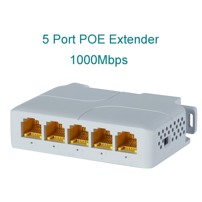 Poe repeater 5 منافذ ، ، من من من نوع poe mbps ، 90 في 1 ، 4 خارج ، شبكة din للسكك الحديدية ، شبكة vlan لكاميرا poe بجهد 48 فولت ، لاسلكية ، ap ، cctv