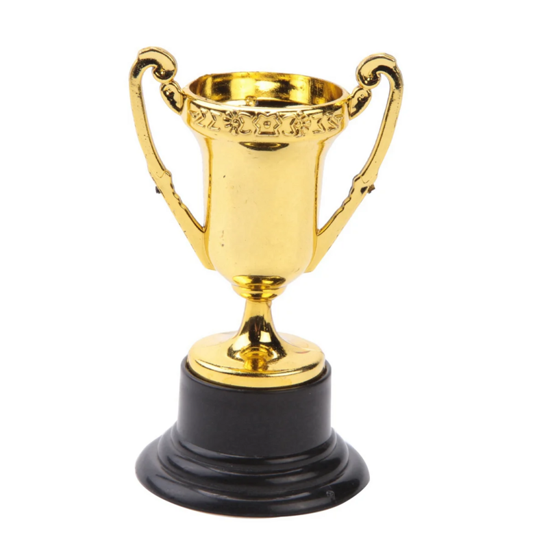 كأس كأس ذهبي بلاستيكي ، جوائز صغيرة للأطفال ، مكافآت مدرسية ، 40 كوب للفصول الدراسية