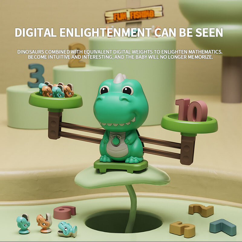 جديد 4in1 الكهربائية الديناصورات الصيد اللعب مع التوازن بطاقة رقمية لعبة الوالدين والطفل التفاعلية مجلس لعبة الإنجليزية لون صندوق