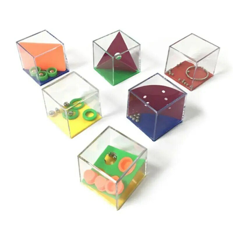 24 قطعة التوازن الجاذبية حبة مجموعة ذكاء الضغط لغز لعبة صغيرة متاهة مكعب لعبة الملل تخفيف الأدوات