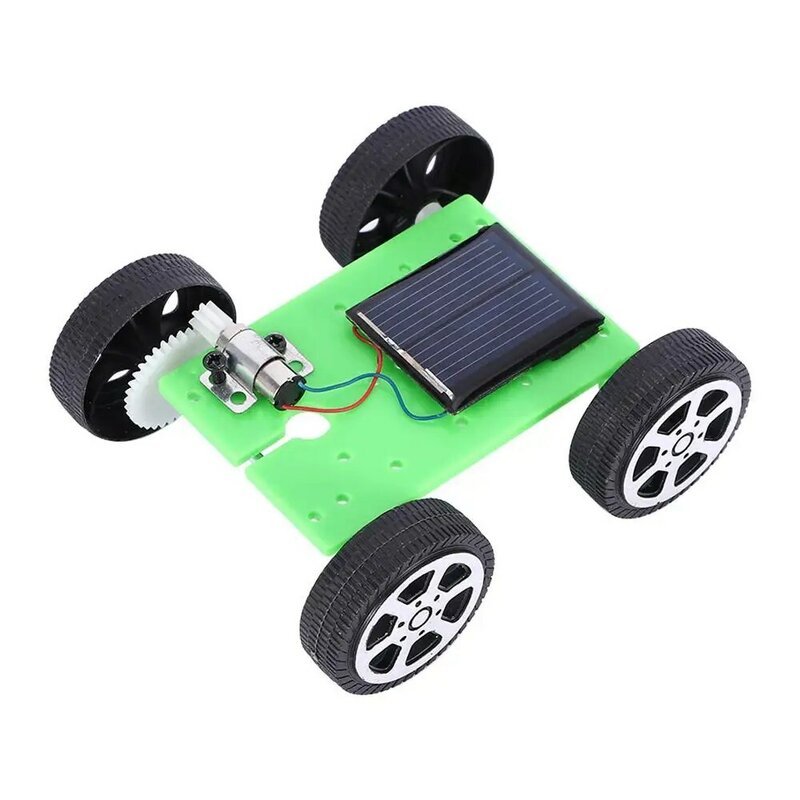 لعبة صغيرة للطاقة الشمسية للأطفال ، لتقوم بها بنفسك سيارة تجميع ، الأطفال التعليمية لغز ، IQ أداة روبوت ، 1 قطعة