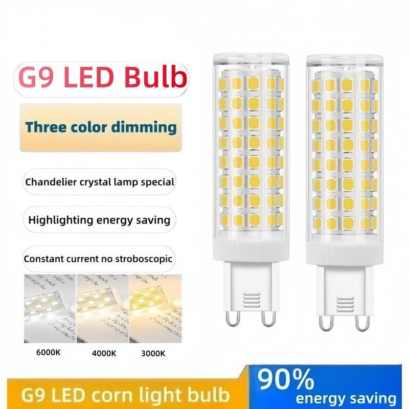 لمبة إضاءة LED G9 من السيراميك مطورة ، مصابيح سبوت بيضاء دافئة وباردة ، مصابيح هالوجين ، AC V ، 5W ، 7W ، 9W ، 12W ، 15W ، SMD2835