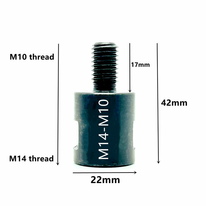 M14 محول زاوية طاحونة M10 M14 5/8-11 ''موضوع محول محول محول أربور تلميع لمنشار الماس الأساسية