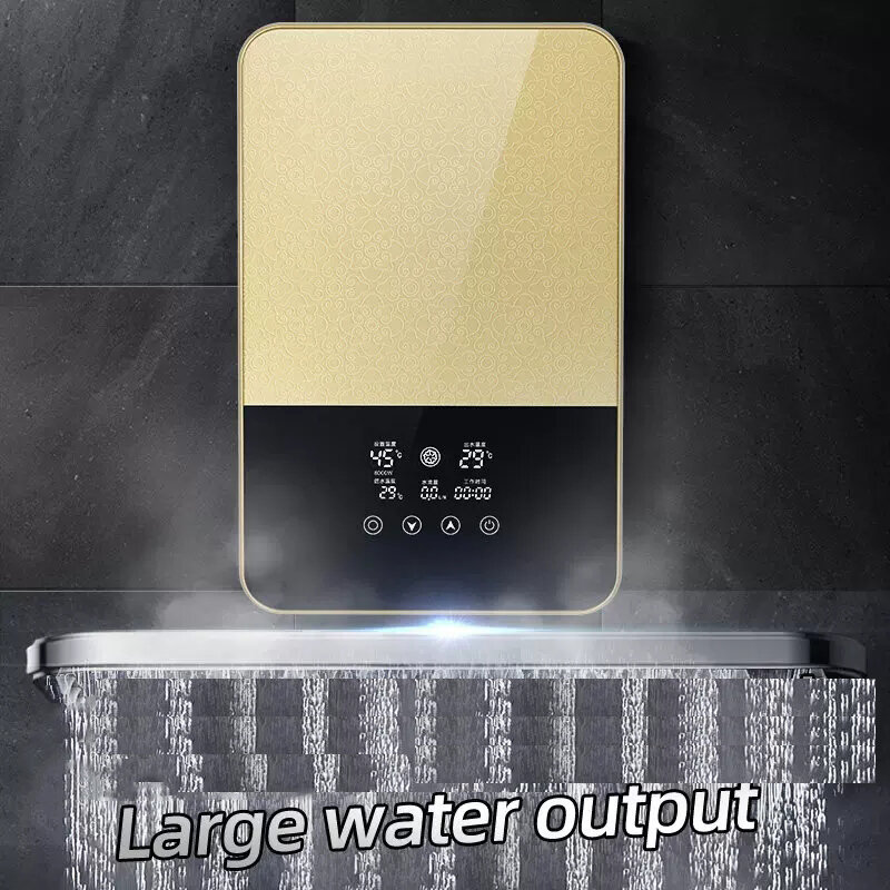 SL-A1-80 لحظة سخان المياه الكهربائية المنزل ذكي درجة حرارة ثابتة وسريعة التدفئة حمام آلة ، موجة الاستشعار التبديل