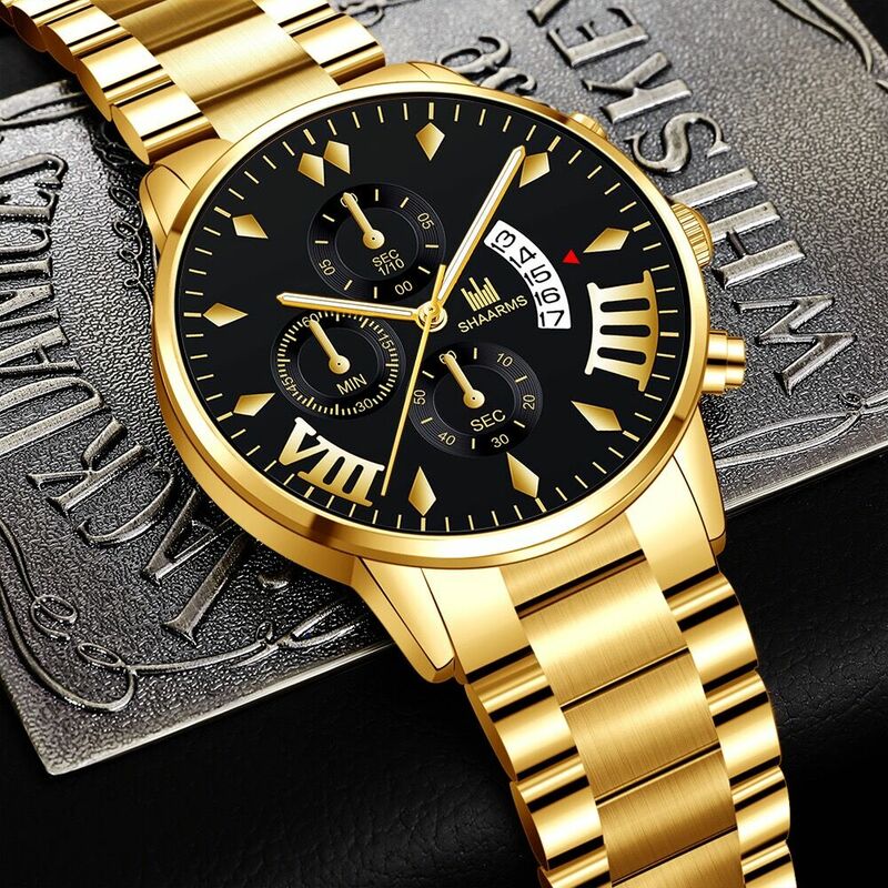 2021 Luxury Classic Dress Business Mens Watches Quartz Wristwatch Stainless Steel Male Clock Casual Watch Men Reloj Hombre