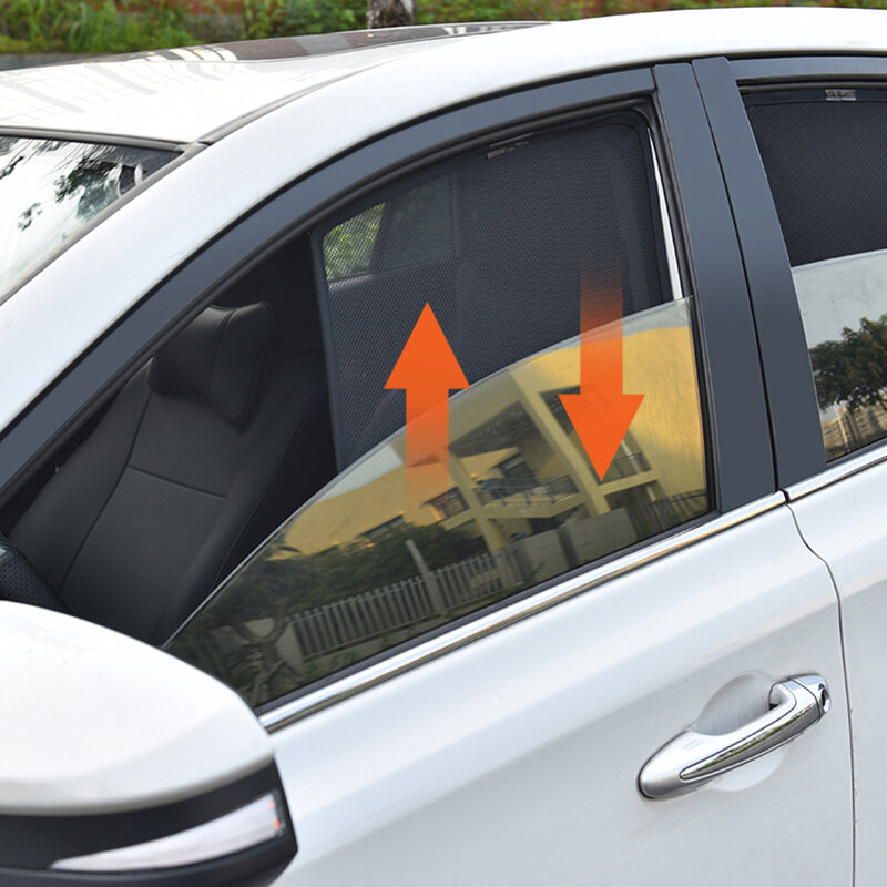 مظلة شمسية مخصصة لنوافذ السيارة الجانبية مغناطيسية مخصصة لـ فولفو S60 S90 XC60 XC90 V60 V40 شبكة ستارة النافذة يرجى ملاحظة النموذج الخاص بك