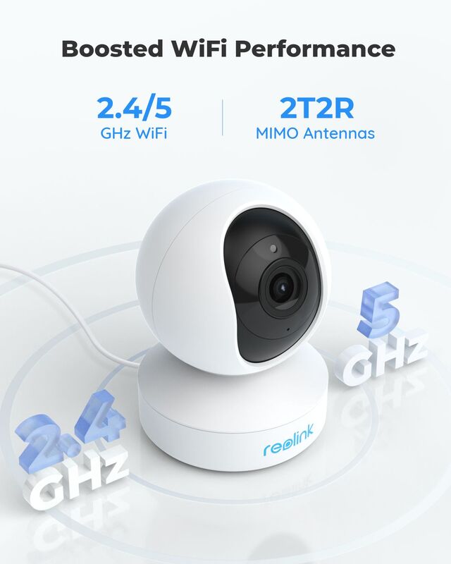 ريولينك-جهاز مراقبة الطفل داخل المنزل لاسلكي ، سلسلة E1 ، كاميرا أمان ، صوت ثنائي الاتجاه ، كاميرات مراقبة ، واي فاي ، IP ، 2.4G ، 5G ، 2.4G ، 5G