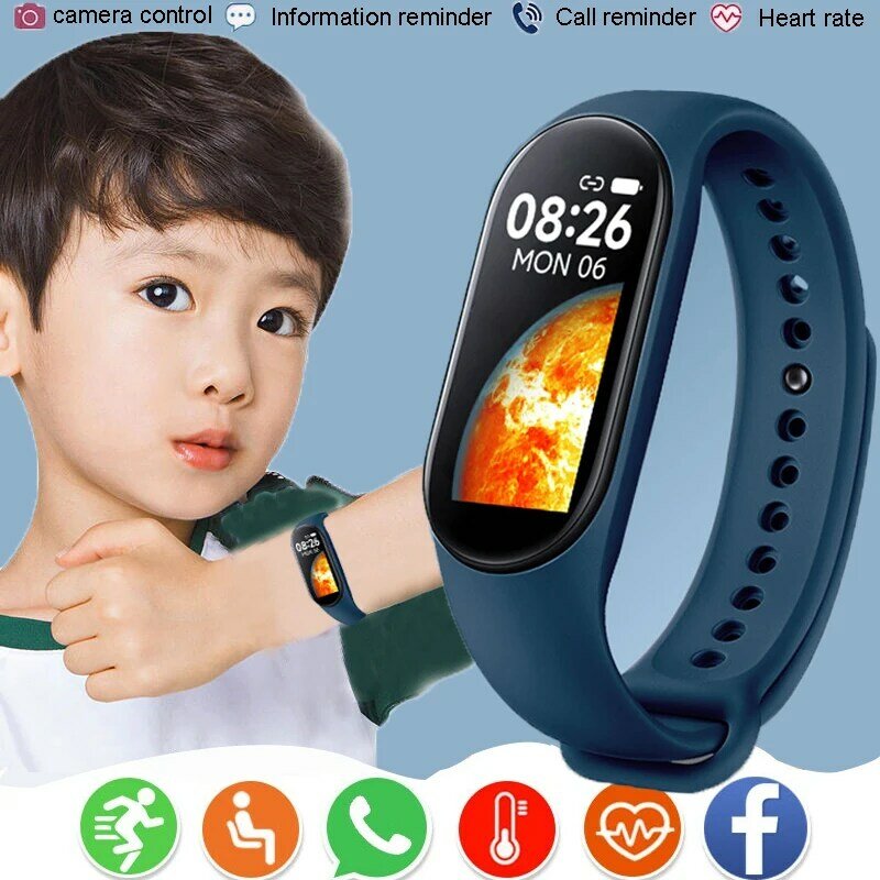 M7 الأطفال الاطفال ساعة ذكية بنين بنات الرياضة Smartwatch IP67 مقاوم للماء ساعة ذكية سوار الطفل ساعة ذكية لنظام أندرويد IOS