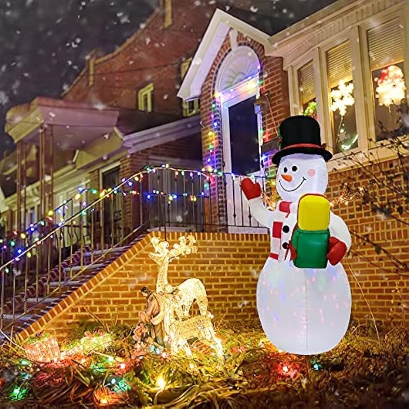زينة عيد الميلاد نفخ ثلج ، تفجير ديكورات الفناء مع أضواء LED ، في الهواء الطلق ، 5ft ، 1.5m