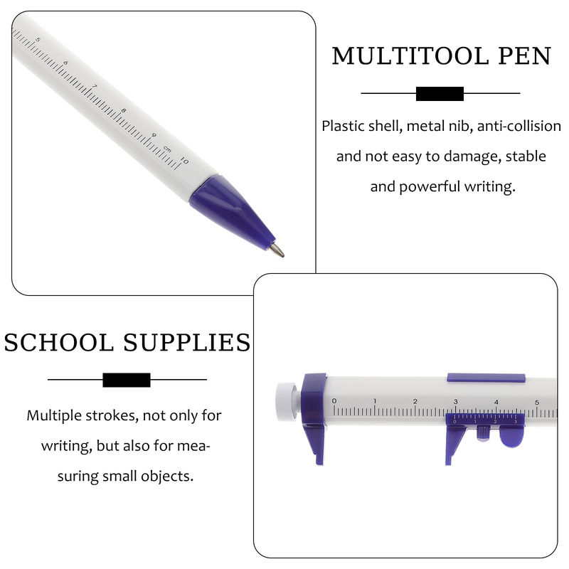 قلم حبر جاف صغير مع فرجار ، قلم رصاص ميكانيكي ، أداة كتابة ، مستلزمات مدرسية ، إكسسوارات ، 8 *