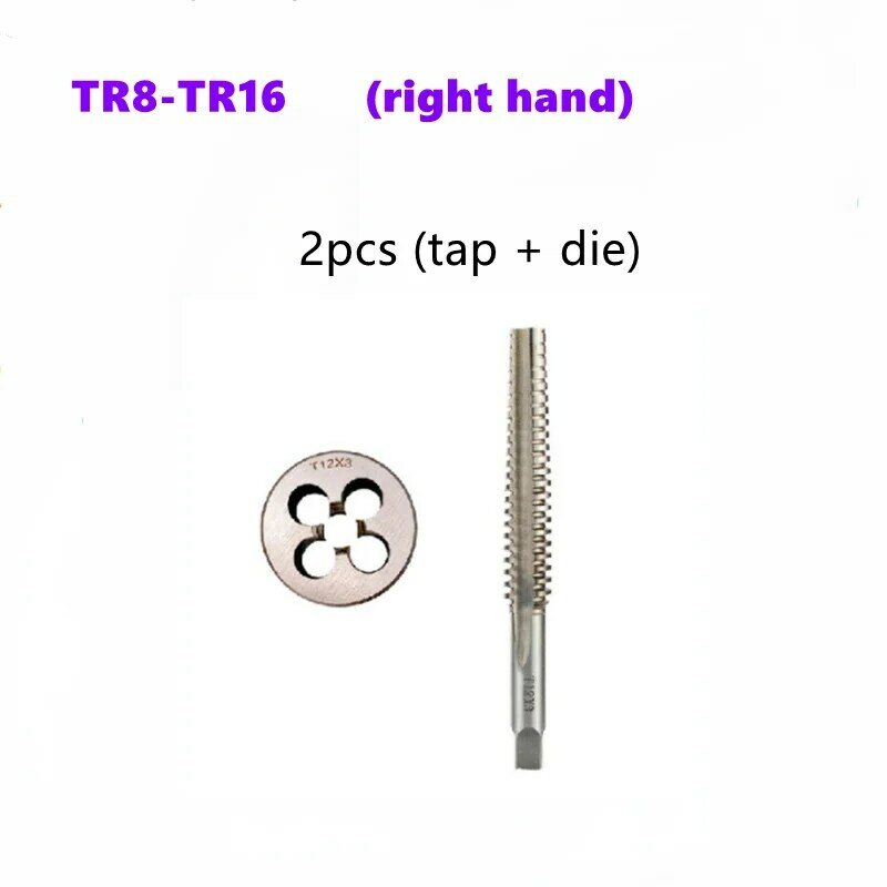2 قطعة آلة الحنفية + يموت كومبو مجموعة TR8/TR10/TR12/TR14/TR16 اليد اليمنى الحنفية الأجهزة أداة الحنفية