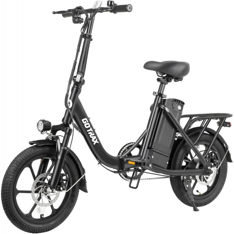 دراجة كهربائية قابلة للطي Gotrax-NEPHELE مع R ، مساعدة الدواسة والسرعة ، قوة mpph ، محرك W ، 16 "، نطاق 25 ميل كحد أقصى
