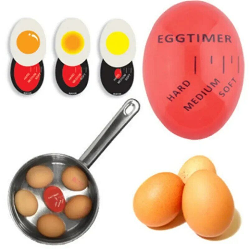 مؤقت طهي البيض للمطبخ ، أداة إلكترونية ، بيض مسلوق صلب ناعم ، أداة حمراء ، متغيرة اللون ، لذيذ ، 1 * * ، 2 *