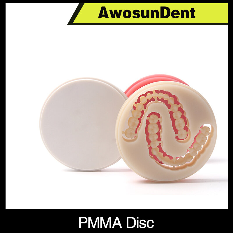 D98 * 18 مللي متر Cadcam الأسنان الراتنج PMMA Pucks PMMA كتلة للأسنان المؤقتة