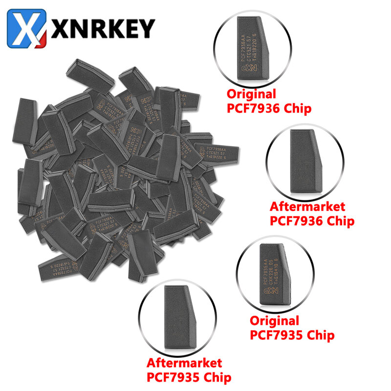 XNRKEY الأصلي/ما بعد البيع PCF7935 PCF7936 شريحة جهاز إرسال واستقبال لرقاقة مفتاح السيارة عن بعد فارغة