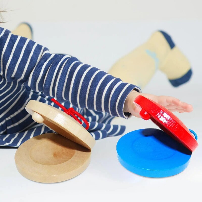 عجلات خشبية للفصول الدراسية والحضانة ، آلة موسيقية للأطفال ، 2 ×