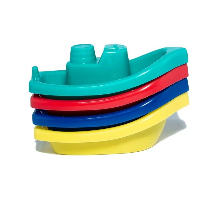 4 قطعة حمام الطفل اللعب قارب تعويم في سفينة المياه الاطفال اللعب دش المياه اللعب لعبة تعليمية للأطفال طفل لعبة الأولاد اللعب