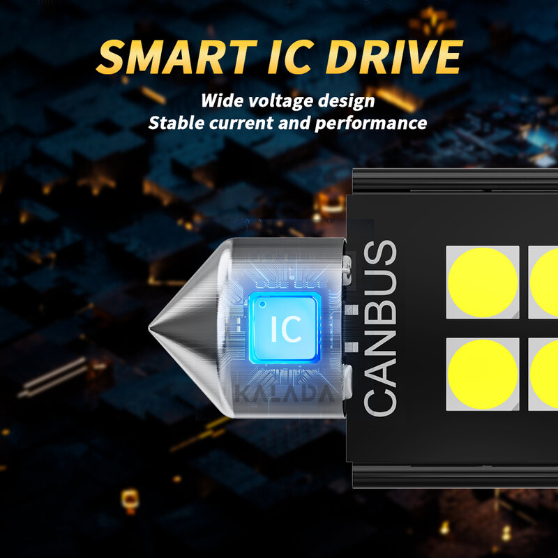 10 قطعة C5W C10W LED لمبات في Canbus 31 مللي متر 36 مللي متر 39 مللي متر 41 مللي متر اكليل السيارات الداخلية مصباح سقف القراءة لمبة ترخيص لوحة مصباح 6000K الأبيض