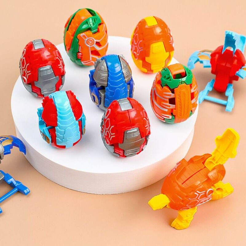 لعبة تحويل بيضة ديناصور ، روبوت تشوه بلاستيكي ممتع ، نموذج تعليمي مبكر مبتكر