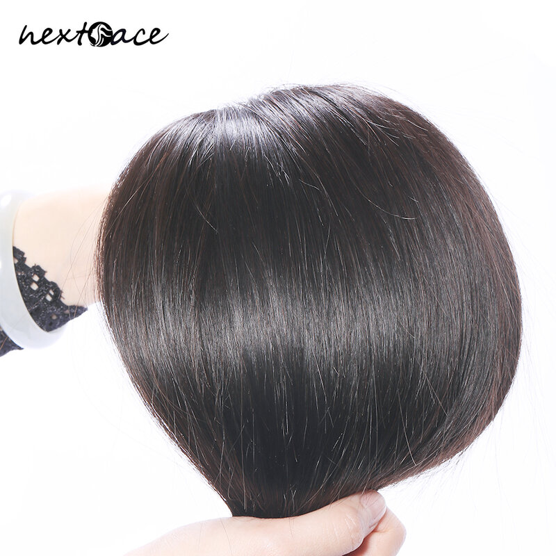 NextFace-خصلات شعر بشري بيروفي مستقيم ، لون طبيعي ، خصلات شعر كثيف ، حريري ، درجة 10A