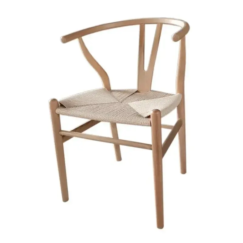 خشبي عظم الترقوة كرسي هانز ويجنر Y كرسي خشب بلوط مصمت قطع أثاث لغرفة الطعام كرسي طعام فاخر كرسي تصميم كلاسيكي