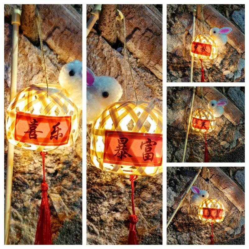 فانوس خيزران على الطراز الصيني ، مصباح LED قديم ، مصباح يدوي الصنع ، فانوس ، بركات ، حفلة ، منتصف الخريف