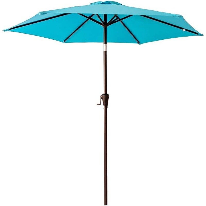 مظلة طاولة الفناء مع إمالة ، السوق الخارجي ، 7.5 قدم