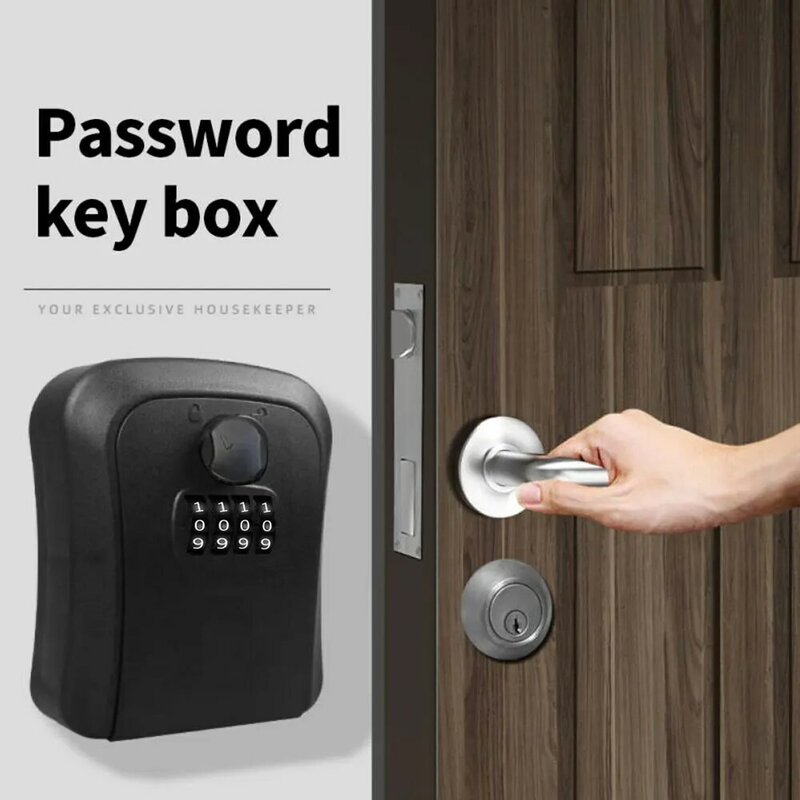 الذكية رمز كلمة السر مفتاح قفل صندوق تخزين مفتاح الحائط مفتاح صندوق الأمان مقاوم للماء في الهواء الطلق Keybox 4 أرقام كلمات السر