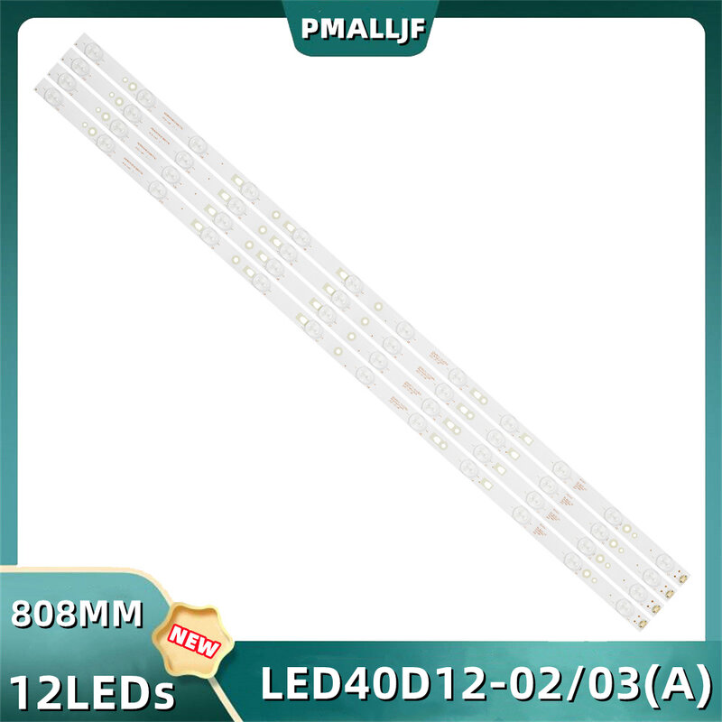 4 قطعة/المجموعة LED قطاع LED40D12-02 (أ) LED40D12-03(A) 30340012205 LE40D8810 LED40F1100C LE40A7100L 40A5M LE40B3000W JVC LT-40C550