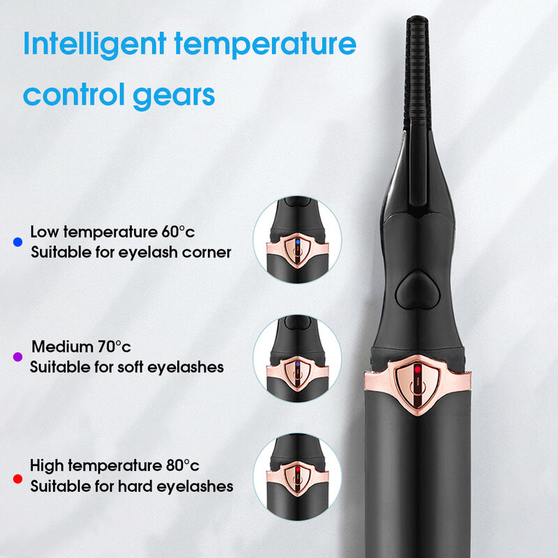 المحمولة 3 وضع درجة الحرارة ساخنة الرموش الشباك أداة الإلكترونية USB الطبيعية وهمية العين لاش بكرة الشعر لوازم التجميل