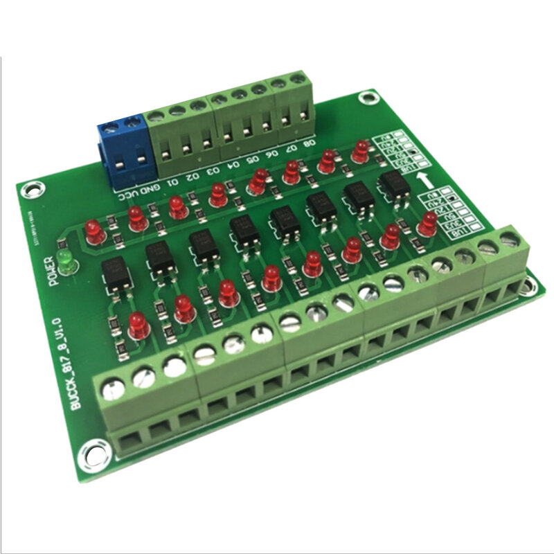 لوحة محول الجهد الكهربي PLC المعزولة ، وحدة عزل Optocoupler ، pdnp 24-5V 8 قناة