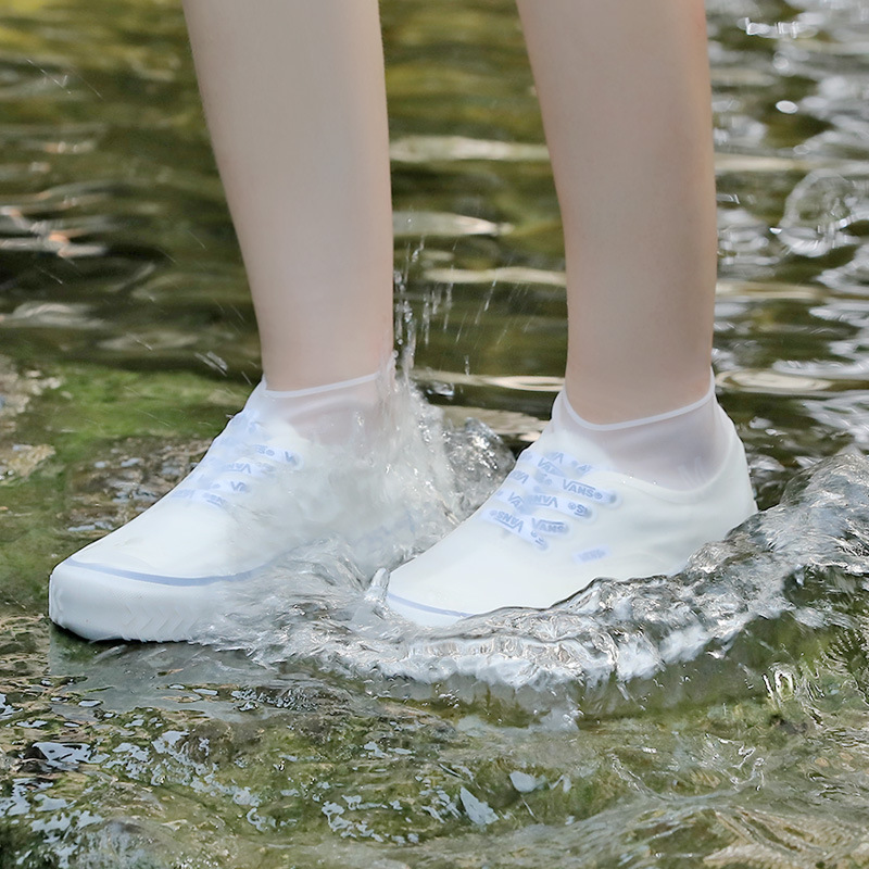 أغطية الأحذية المقاومة للماء السيليكون S/M/L ، أغطية أحذية المطر غير القابلة لإعادة الاستخدام غير القابلة لإعادة الاستخدام