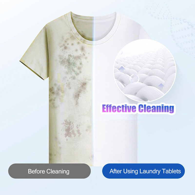 أقراص الغسيل صابون الغسيل مسحوق الغسيل المركزة للغسالات قوية إزالة التلوث تنظيف الملابس المنظفات