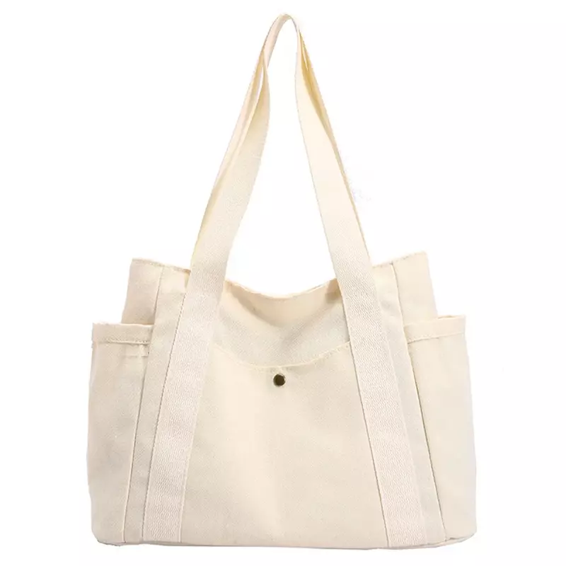 حقيبة كتف متعددة الوظائف للنساء ، حقيبة يد عصرية ، لون أبيض ، قماش ، رائد فضاء ، سلسلة رسائل ، حقائب كتف ، حقيبة تسوق