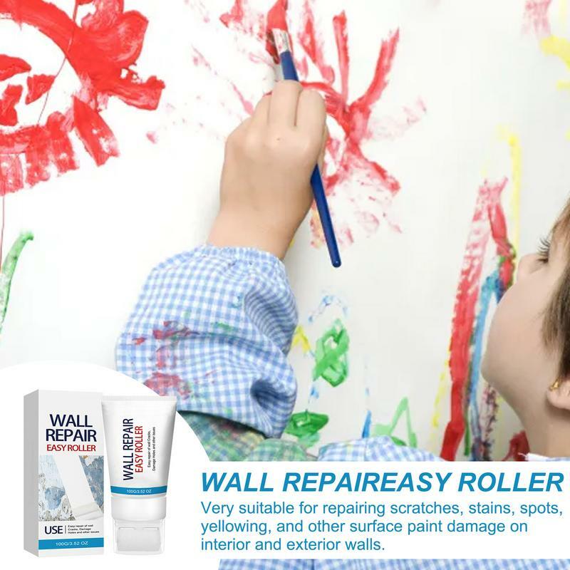 فرشاة إصلاح الجدار للمنزل ، فرشاة دوارة صغيرة ، أداة رسم ذاتية الصنع ، عجون التصحيح السهل على الجدران ، جي