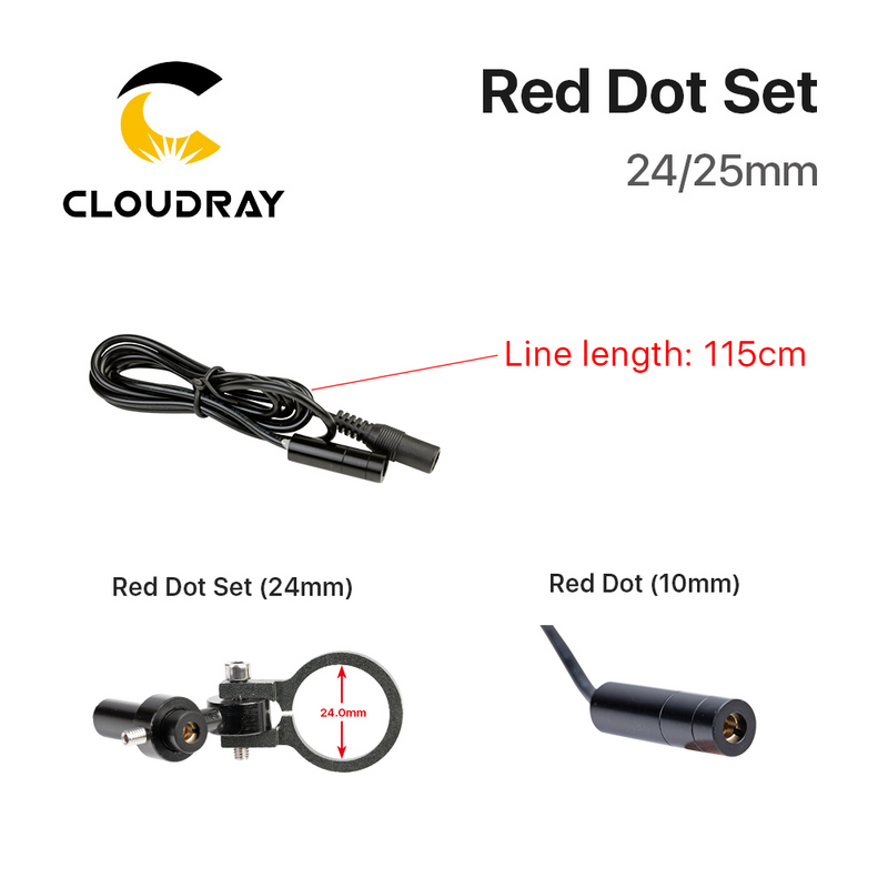 Cloudray ديود وحدة جهاز نقطة حمراء لتحديد المواقع تيار مستمر 5 فولت لتقوم بها بنفسك Co2 النقش بالليزر قطع الرأس