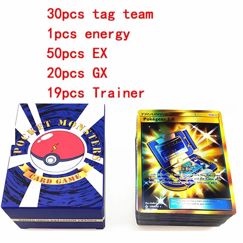 بوكيمون بطاقة طاقة فريق العلامة ، بطاقة إكس جي إكس ، معركة الأطفال ، النسخة الإنجليزية ، لعبة مشرقة ، الأكثر مبيعا ، تومي ، 120 قطعة