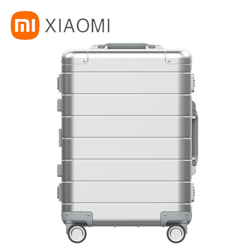 شاومي Mi حقيبة سفر معدنية 2 مقاوم للماء عربة حقيبة عالية السعة الصعود الأمتعة مع قفل TSA للمتعة في الهواء الطلق