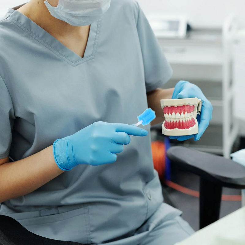 إسفنجة صمغ هيليفتي-بيكربونات ، شكل الأسنان ، تنظيف تجويف الفم ، يمكن التخلص منها ، من من من من من من إسفنجة
